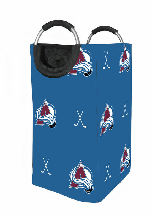 pattern of colorado avalanche Laundry Hamper | Laundry Basket