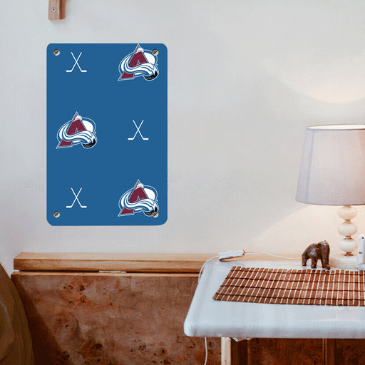 pattern of colorado avalanche Poster Metal print wall art