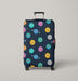 planets and suns in galaxy Luggage Cover | suitcase