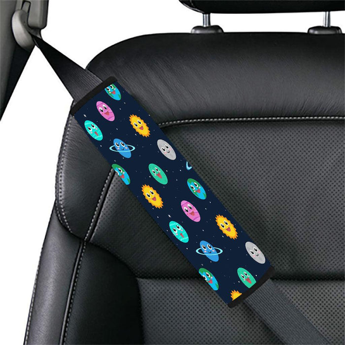 planets and suns in galaxy Car seat belt cover