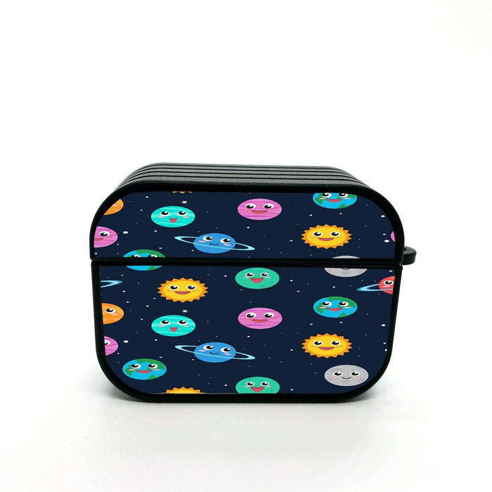 planets and suns in galaxy airpods case