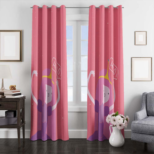 princess bubblegum hello window curtains