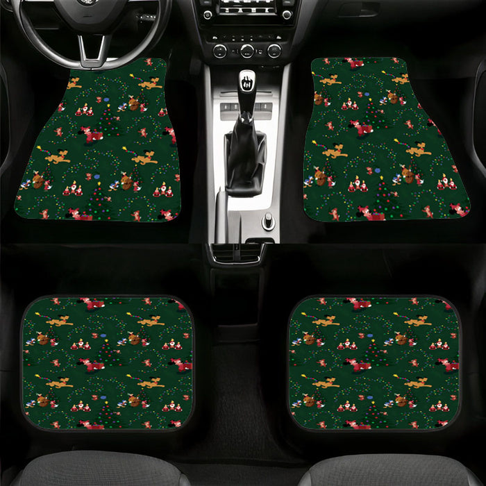 pluto micket mouse christmas Car floor mats Universal fit