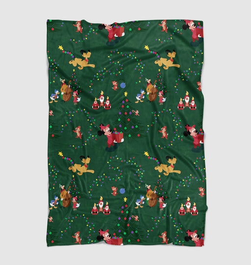 pluto micket mouse christmas Ultra soft fleece blanket