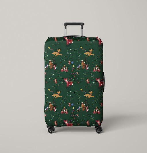 pluto micket mouse christmas Luggage Cover | suitcase