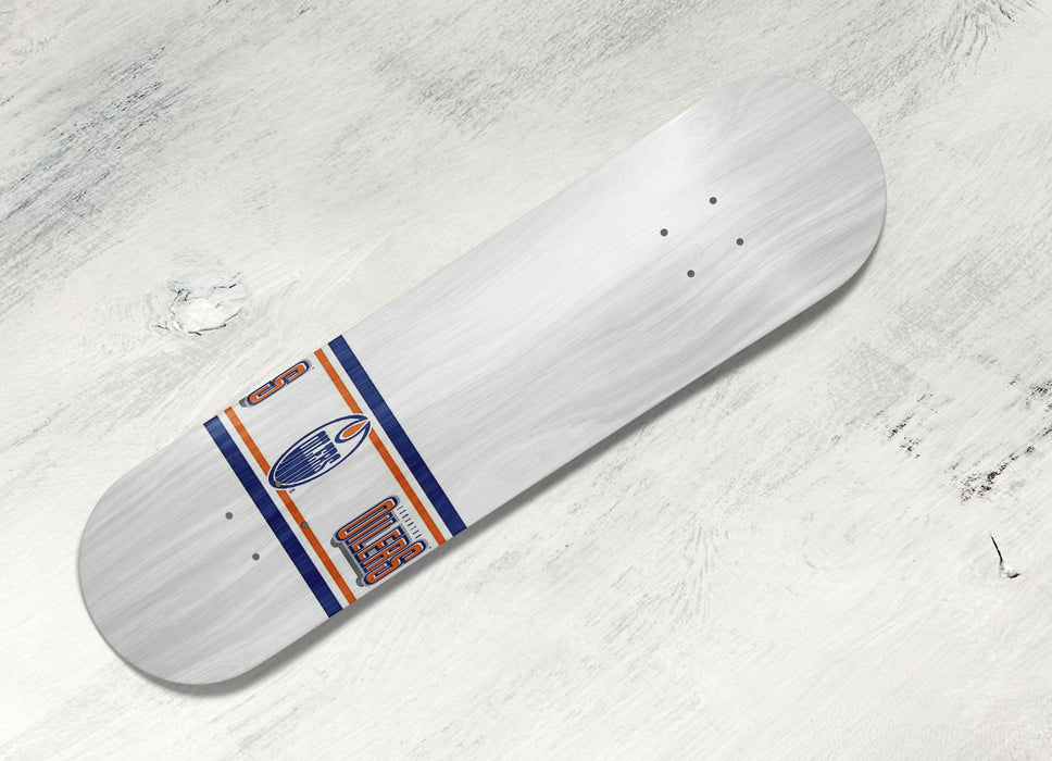 pattern white edmonton oilers Skateboard decks