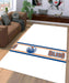 pattern white edmonton oilers Living room carpet rugs