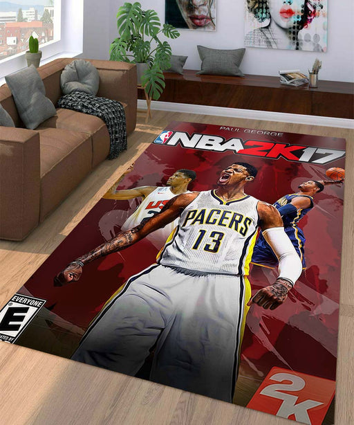 paul george nba pacers Living room carpet rugs