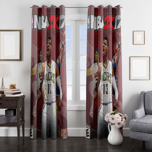 paul george nba pacers window Curtain