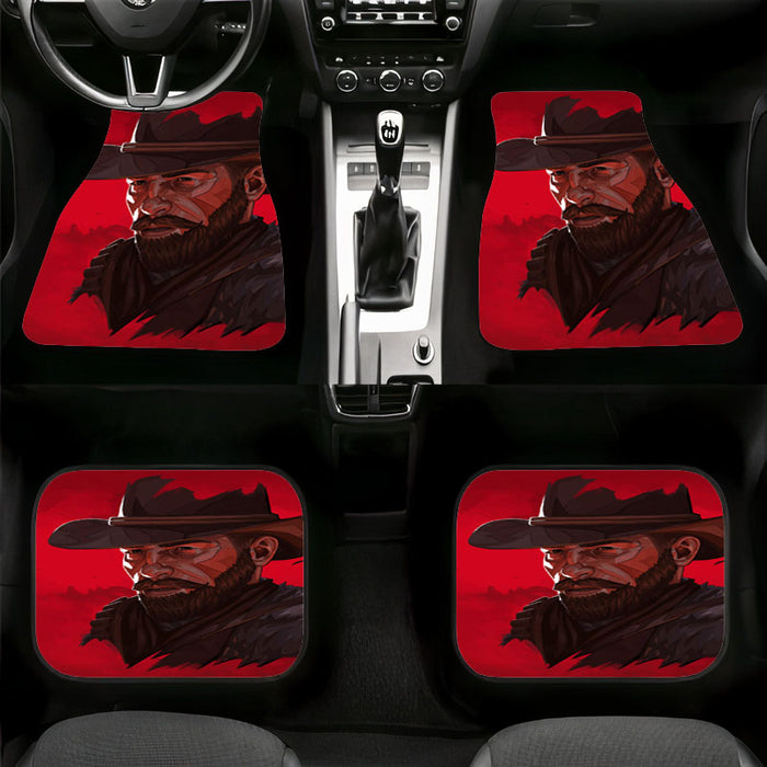 portrait of arthur morgan Car floor mats Universal fit