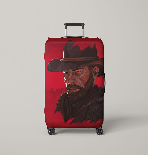 portrait of arthur morgan Luggage Covers | Suitcase