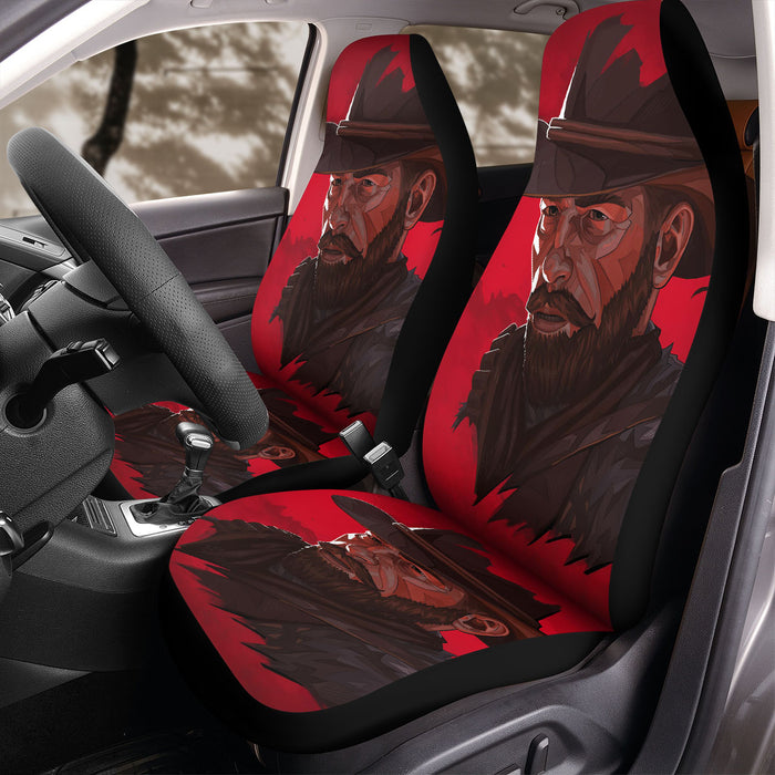 portrait of arthur morgan Car Seat Covers