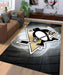 penguins logo nhl Living room carpet rugs