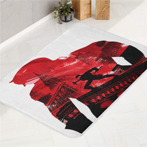 portrait of daredevil superhero marvel bath rugs