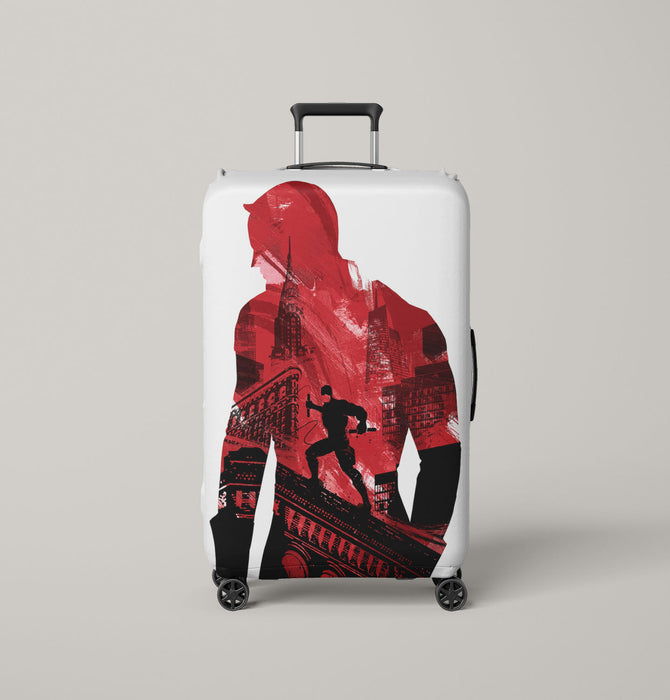 portrait of daredevil superhero marvel Luggage Covers | Suitcase