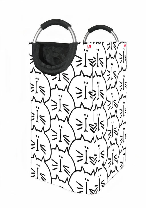 poker face of fat cats Laundry Hamper | Laundry Basket