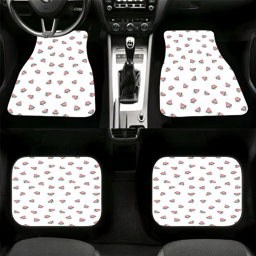 poker face of watermelons Car floor mats Universal fit