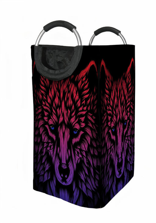 purple wolf Laundry Hamper | Laundry Basket