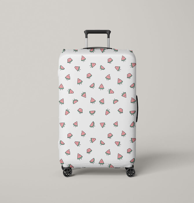 poker face of watermelons Luggage Cover | suitcase