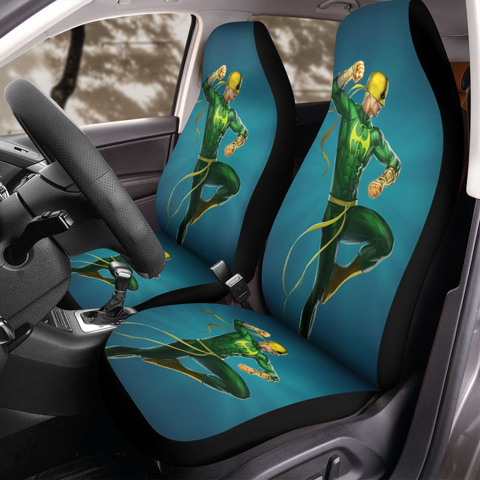 position of iron fist marvel Car Seat Covers