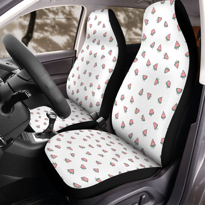 poker face of watermelons Car Seat Covers