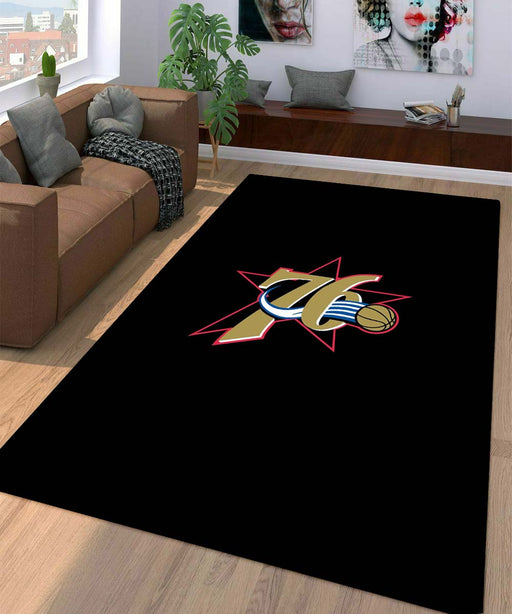 philadelphia 76ers star nba Living room carpet rugs