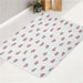 poker face of watermelons bath rugs