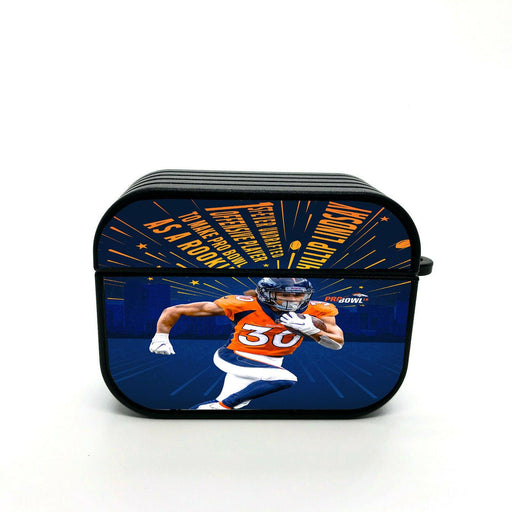 phillip lindsay as a rookie player nfl airpod case