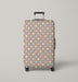 polka dot brown pastel background Luggage Cover | suitcase