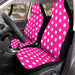 polka dot pink girl Car Seat Covers