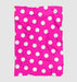 polka dot pink girl Ultra soft fleece blanket