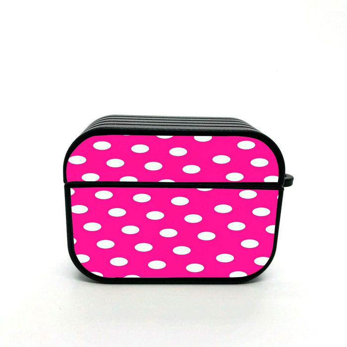 polka dot pink girl airpods case