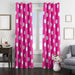 polka dot pink girl window Curtain