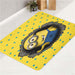 polkadot pattern minions animation bath rugs