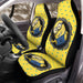 polkadot pattern minions animation Car Seat Covers