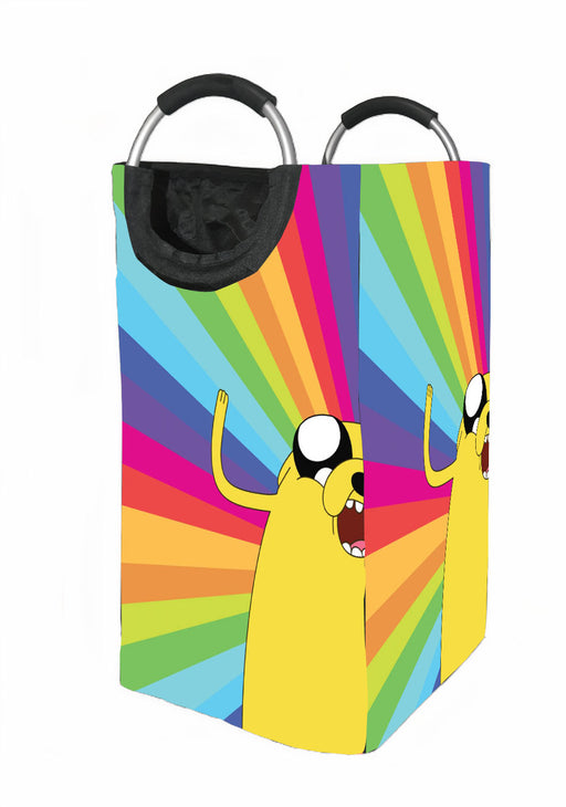 rainbow adventure time Laundry Hamper | Laundry Basket