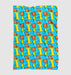 pop art 90s alphabet Ultra soft fleece blanket