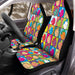 pop art of tintin movie Car Seat Covers