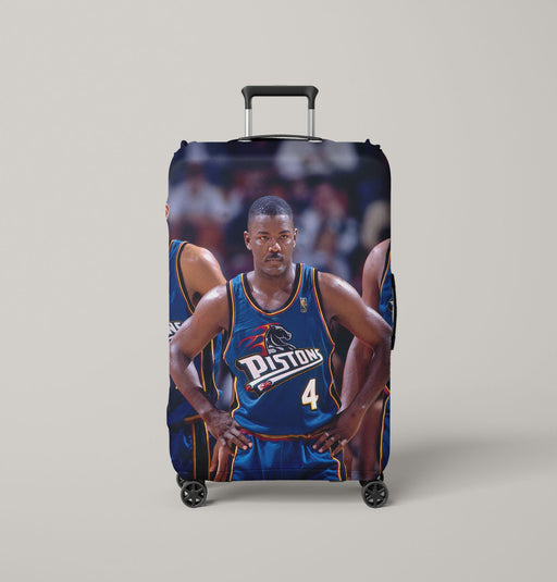 pistons best player of basketball Luggage Covers | Suitcase