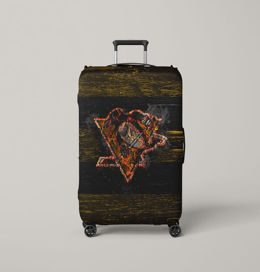 pittsburgh penguins fired logo Luggage Covers | Suitcase