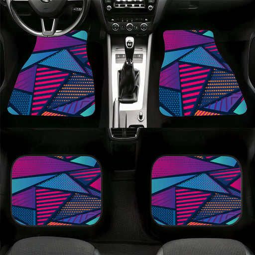 portrait vertical pattern gradient Car floor mats Universal fit