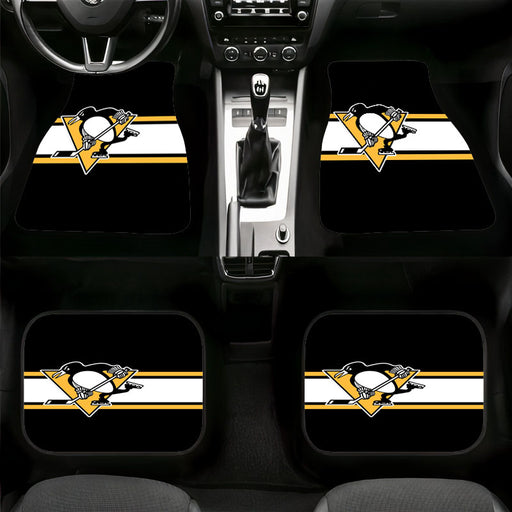 pittsburgh penguins logo hockey nhl Car floor mats Universal fit