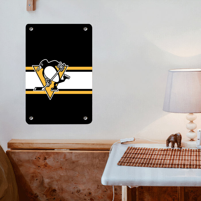 pittsburgh penguins logo hockey nhl Poster Metal print wall art