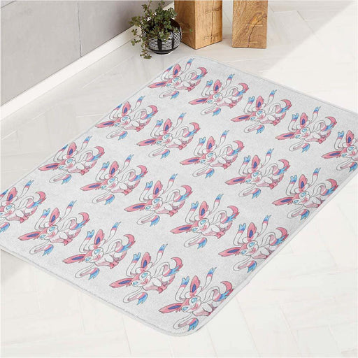 pose sylveon eevee pokemon bath rugs