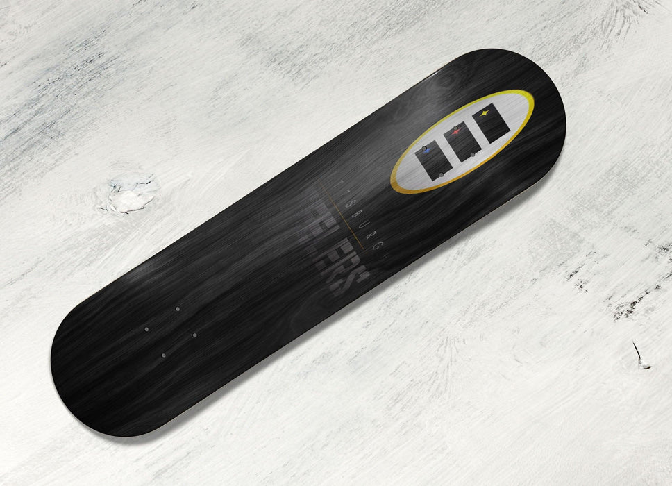 pittsburgh steelers futuristic metal nfl Skateboard decks