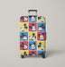 poses of mickey mouse Luggage Cover | suitcase