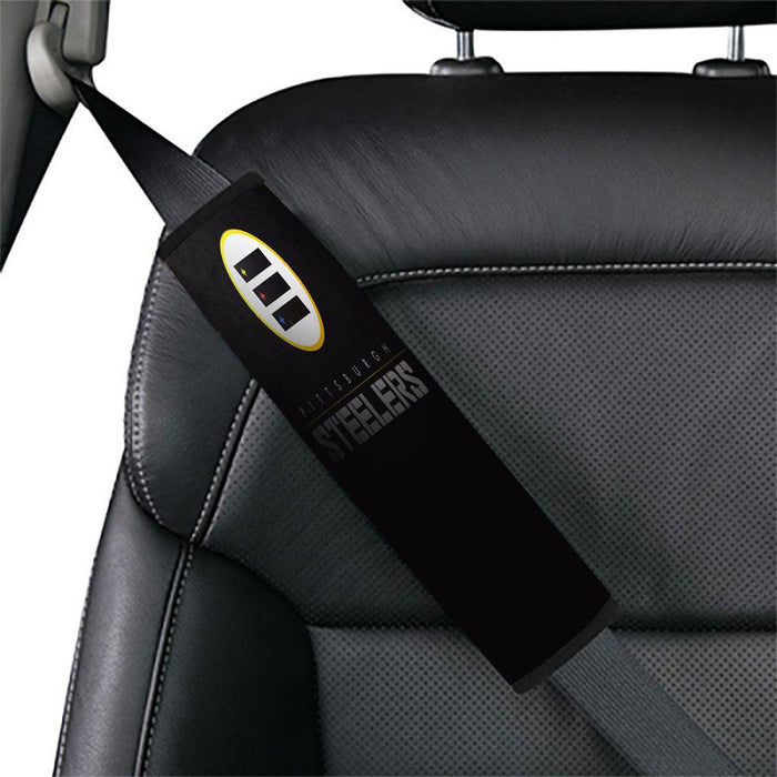 pittsburgh steelers futuristic metal nfl Car seat belt cover - Grovycase