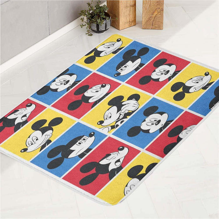 poses of mickey mouse bath rugs