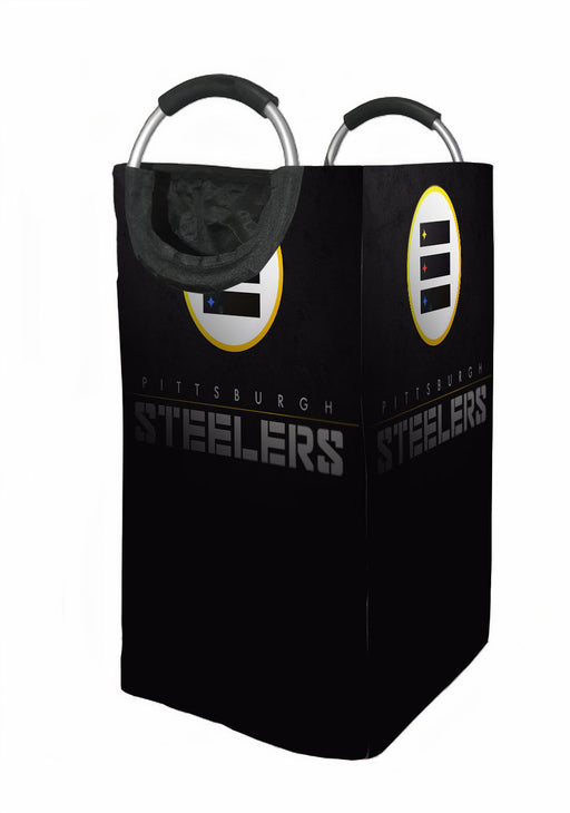 pittsburgh steelers futuristic metal nfl Laundry Hamper | Laundry Basket