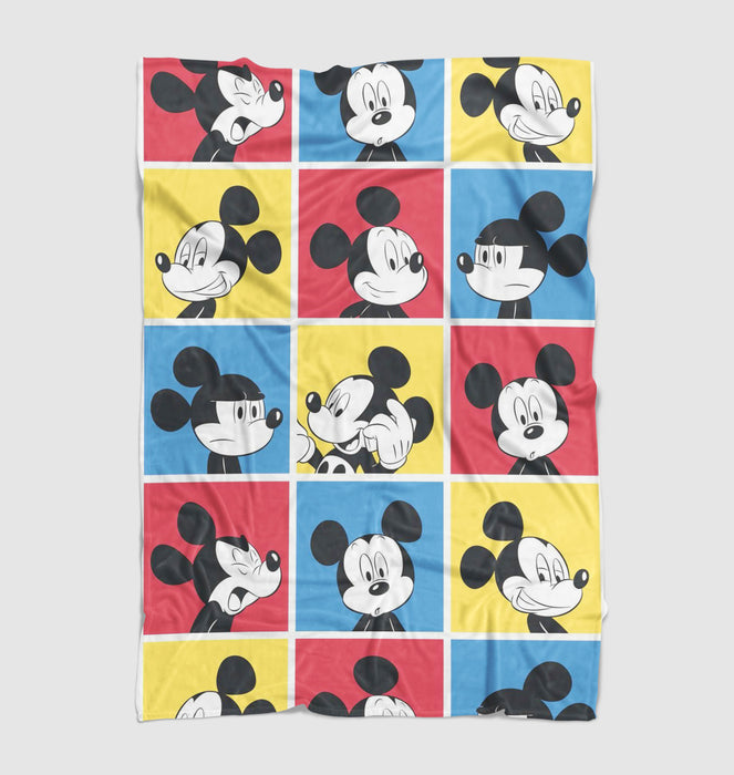 poses of mickey mouse Ultra soft fleece blanket